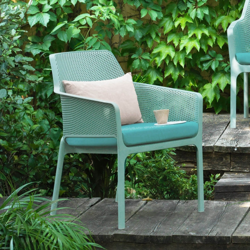 Net relax - Fauteuil de jardin relax empilable en polypropylène