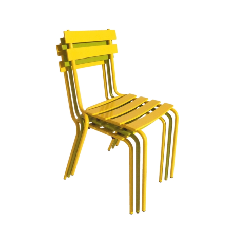 Eden - Chaise de jardin française en métal empilable