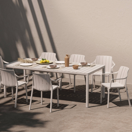 Tevere - Table de jardin extensible en polypropylène