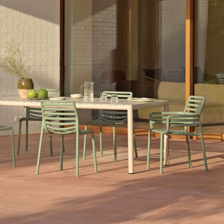 Tevere - Table de jardin extensible en polypropylène