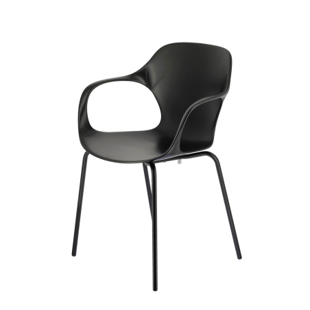 OPS ! Connubia© - Fauteuil design italien empilable en polypropylène avec pieds en métal