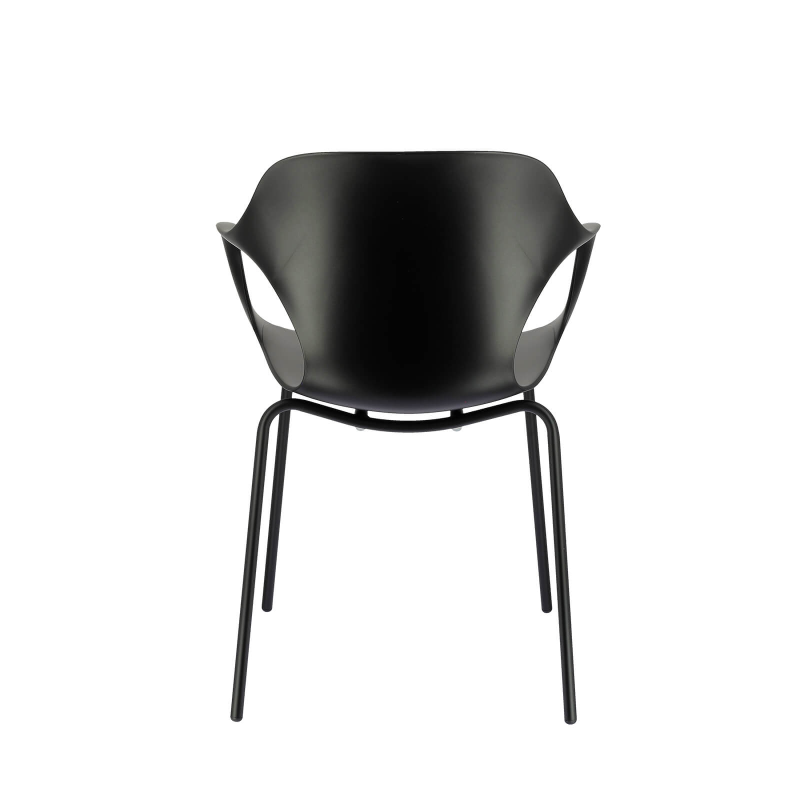 OPS ! Connubia© - Fauteuil design italien empilable en polypropylène avec pieds en métal