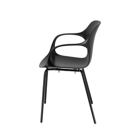 OPS ! Connubia© - Fauteuil design italien empilable en polypropylène avec pieds en métal