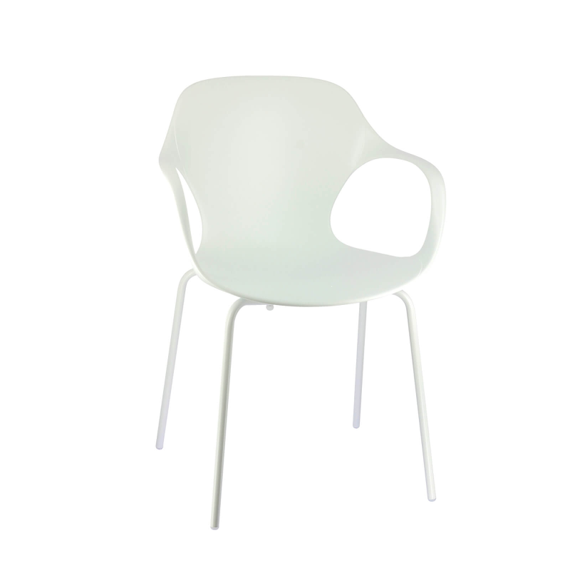 OPS ! Connubia© - Fauteuil design italien empilable en polypropylène avec pieds en métal