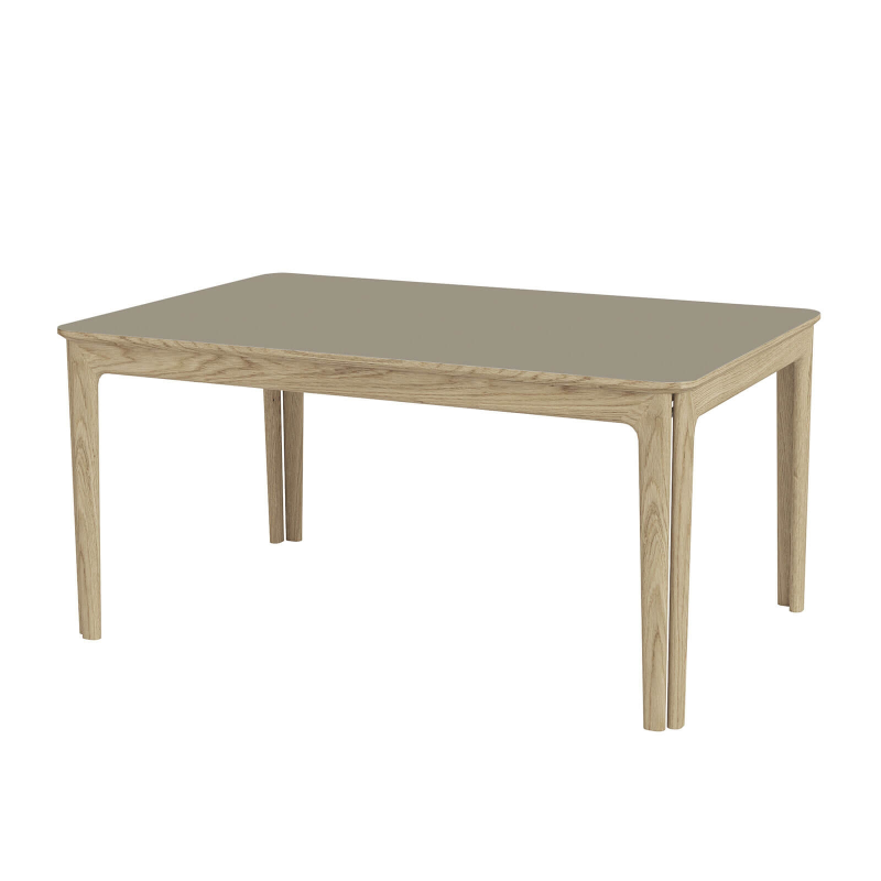 SM26/27 - Table en Fenix rectangulaire extensible avec pieds en bois