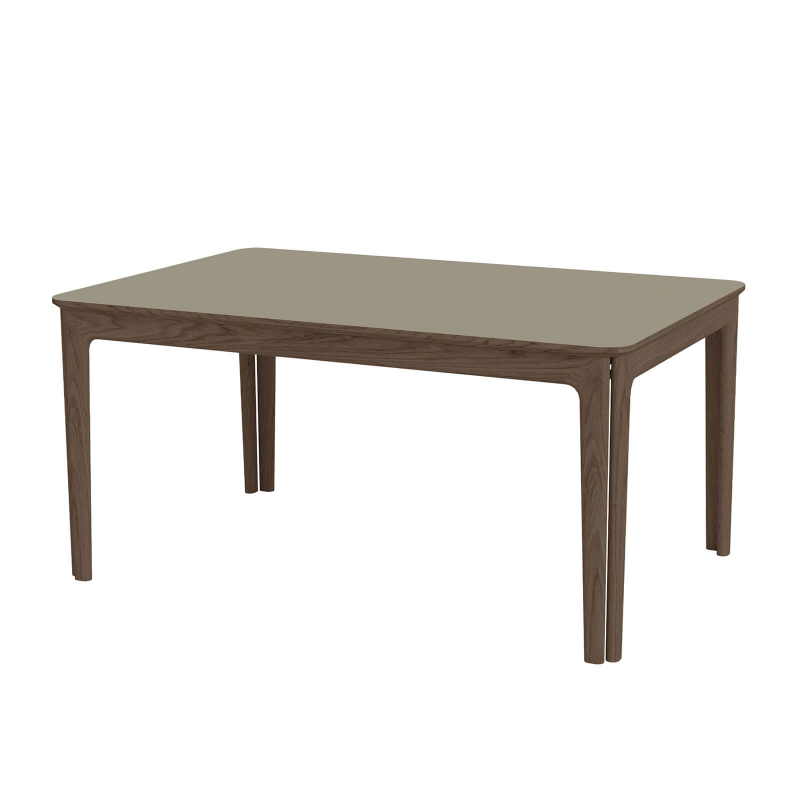 SM26/27 - Table en Fenix rectangulaire extensible avec pieds en bois