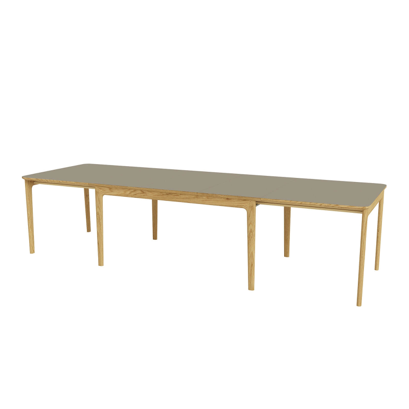 SM26/27 - Table en Fenix rectangulaire extensible avec pieds en bois