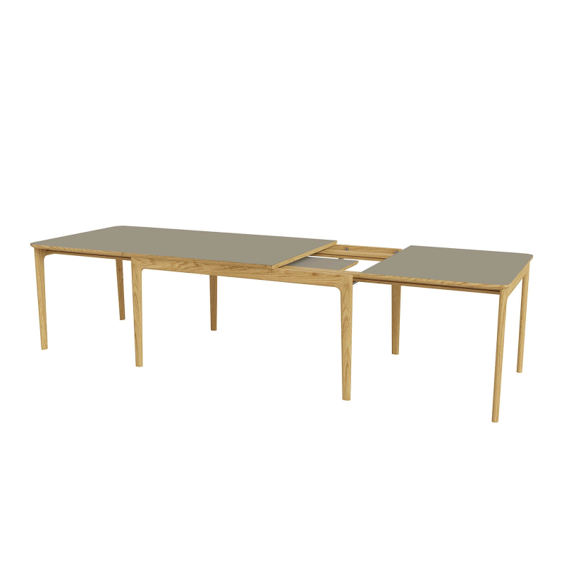 SM26/27 - Table en Fenix rectangulaire extensible avec pieds en bois