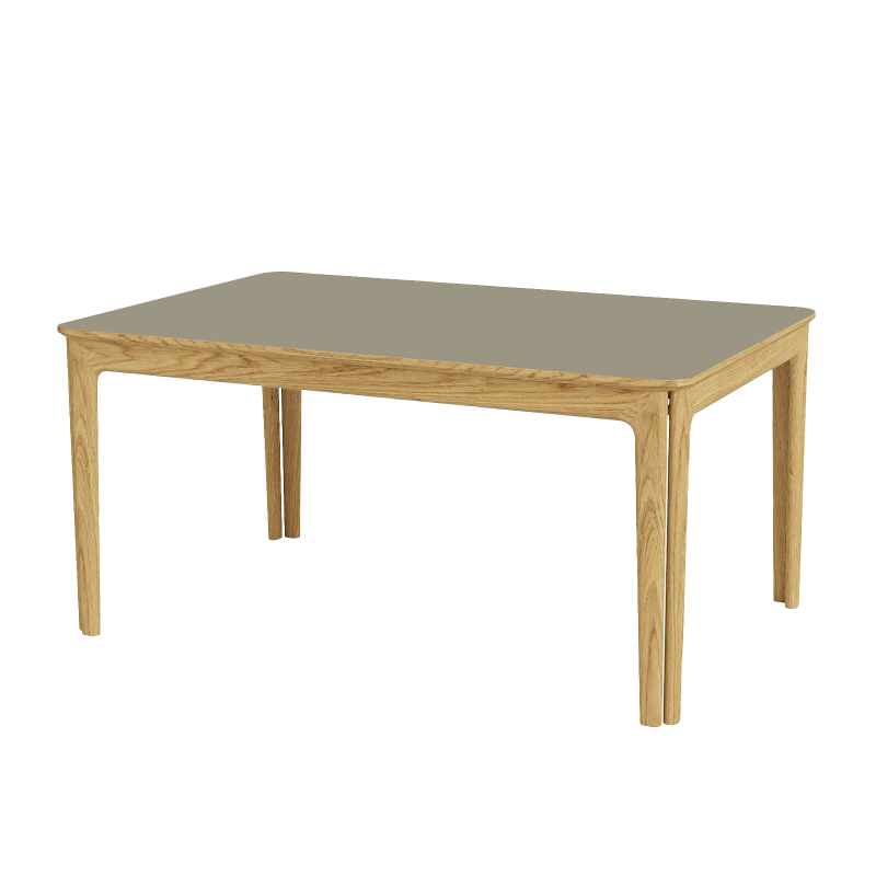 SM26/27 - Table en Fenix rectangulaire extensible avec pieds en bois