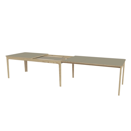 SM26/27 - Table en Fenix rectangulaire extensible avec pieds en bois