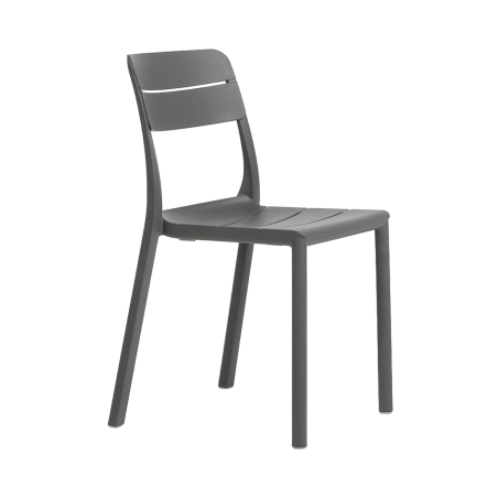Cassia - Chaise de jardin empilable en polypropylène