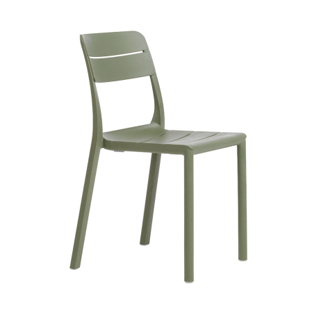 Cassia - Chaise de jardin empilable en polypropylène