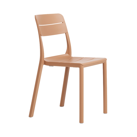 Cassia - Chaise de jardin empilable en polypropylène
