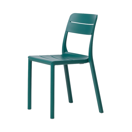 Cassia - Chaise de jardin empilable en polypropylène