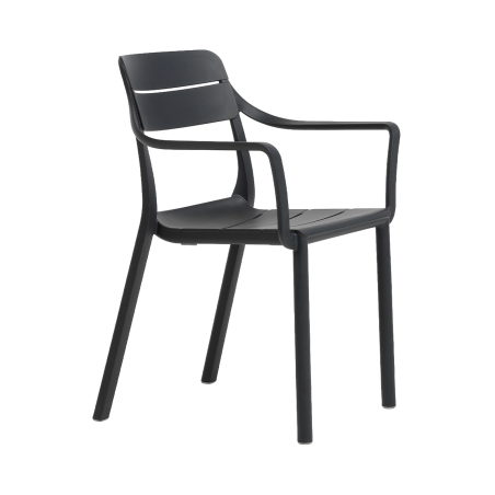 Cassia - Fauteuil de jardin empilable en polypropylène 