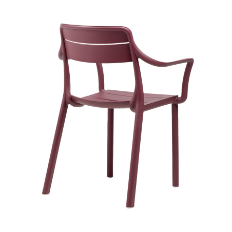 Cassia - Fauteuil de jardin empilable en polypropylène 