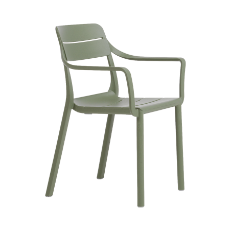 Cassia - Fauteuil de jardin empilable en polypropylène 