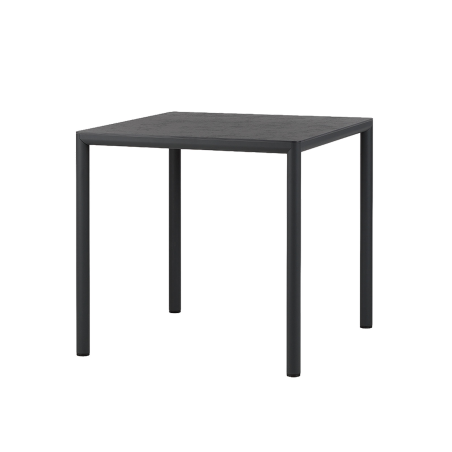 Piave - Table de jardin carrée en stratifié avec pieds en aluminium 