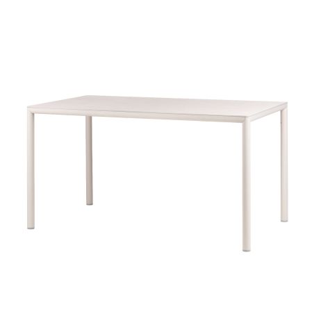 Table de jardin rectangulaire en stratifié avec pieds en aluminium - Piave