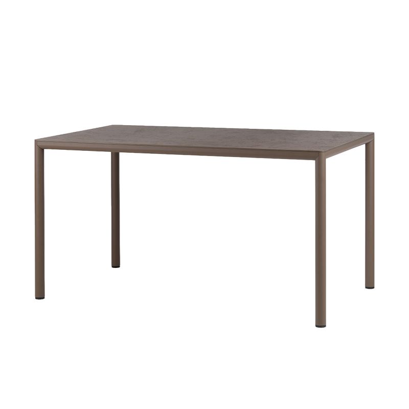 Table de jardin rectangulaire en stratifié avec pieds en aluminium - Piave