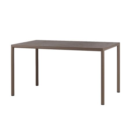 Table de jardin rectangulaire en stratifié avec pieds en aluminium - Piave