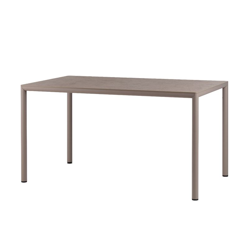 Table de jardin rectangulaire en stratifié avec pieds en aluminium - Piave