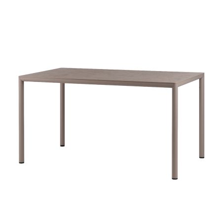 Table de jardin rectangulaire en stratifié avec pieds en aluminium - Piave
