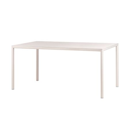 Table de jardin rectangulaire en stratifié avec pieds en aluminium - Piave