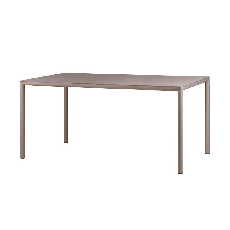 Table de jardin rectangulaire en stratifié avec pieds en aluminium - Piave