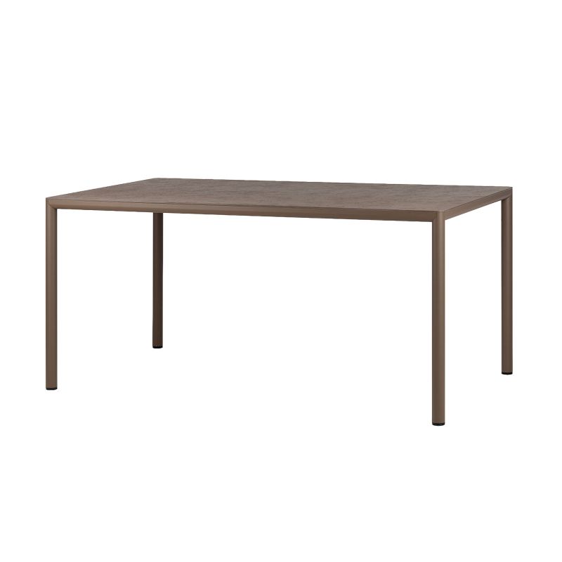 Table de jardin rectangulaire en stratifié avec pieds en aluminium - Piave