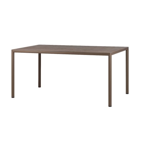 Table de jardin rectangulaire en stratifié avec pieds en aluminium - Piave