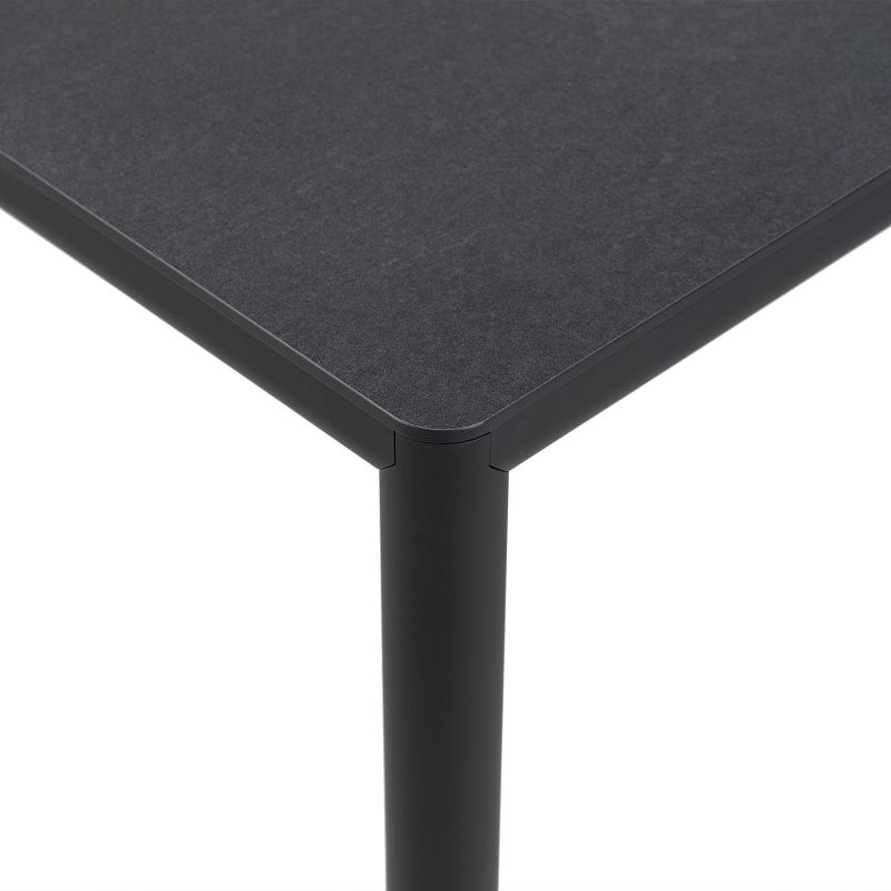 Table de jardin rectangulaire en stratifié avec pieds en aluminium - Piave