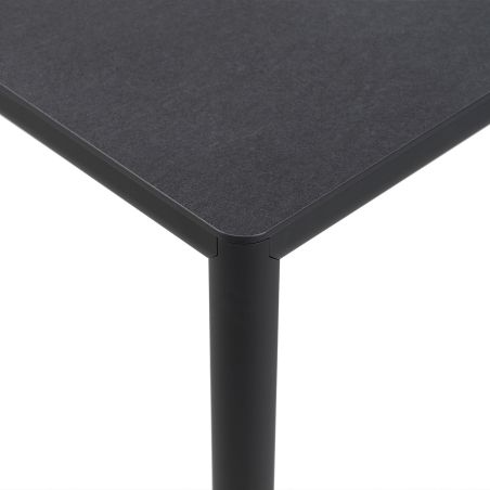 Table de jardin rectangulaire en stratifié avec pieds en aluminium - Piave