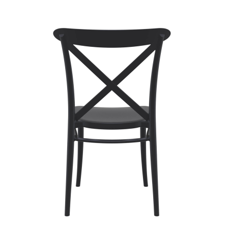 Cross - Chaise de terrasse bistrot empilable en polypropylène