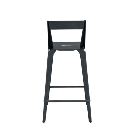 Valence Carrier® - Tabouret snack français en métal pour jardin avec dossier