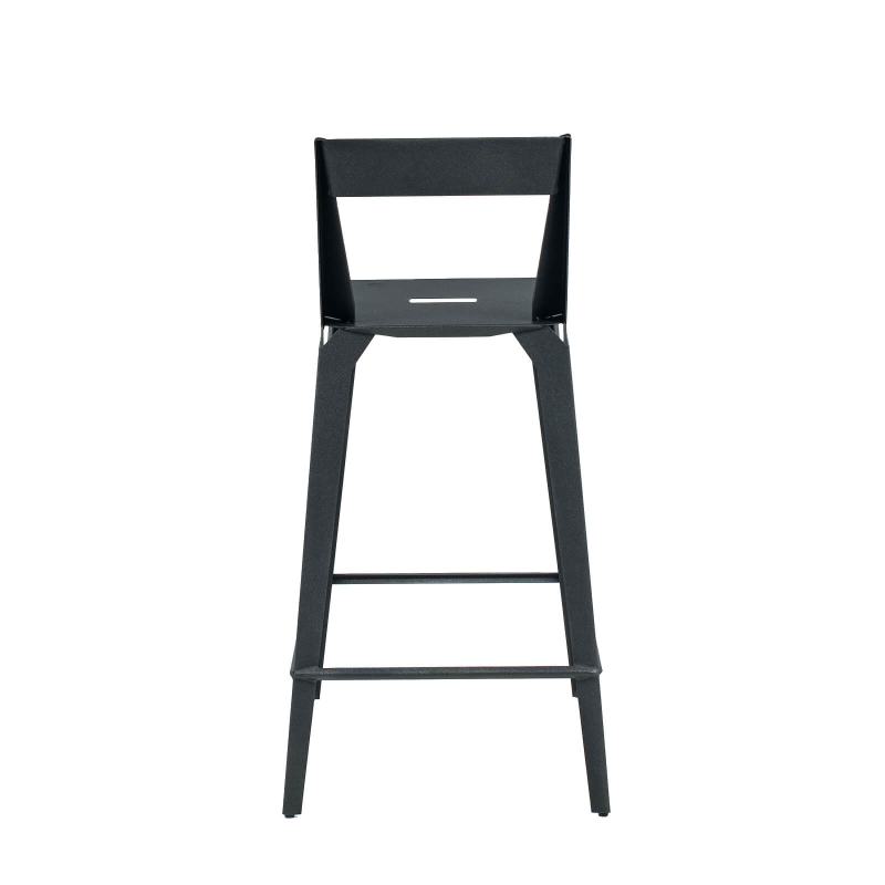 Valence Carrier® - Tabouret snack industriel français en métal avec dossier