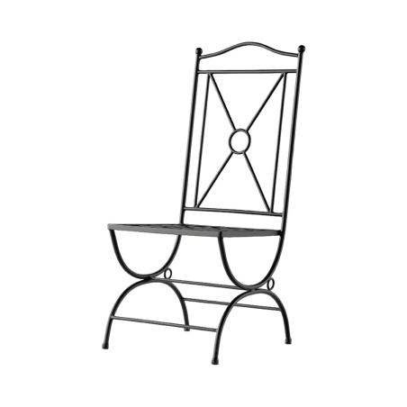 Atenas - Chaise de jardin provençale en métal