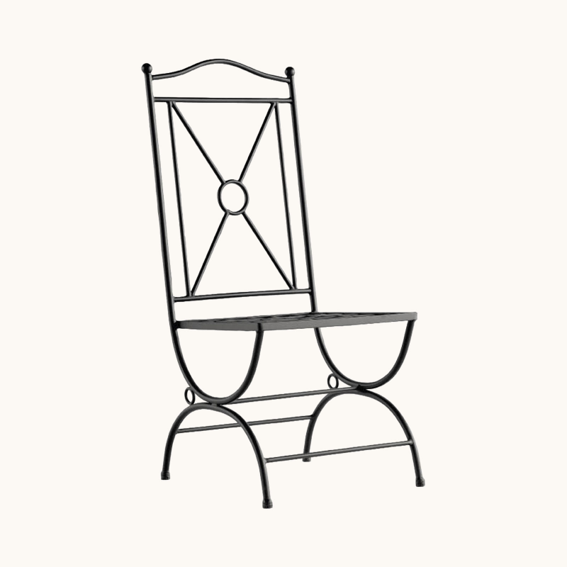 Atenas - Chaise de jardin provençale en métal