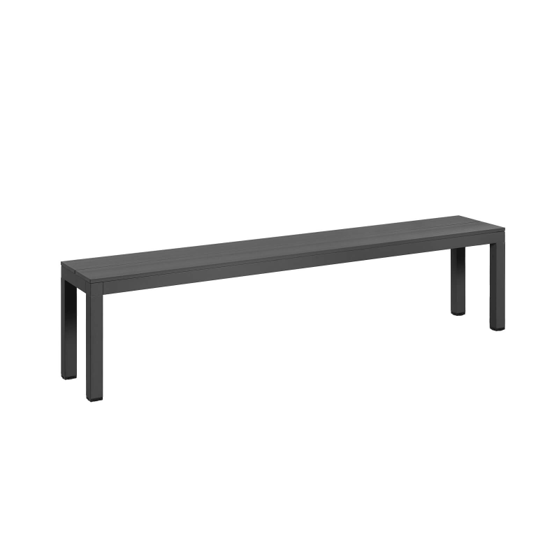 Rio Bench Alu - Banc de jardin en aluminium peint fabriqué en Italie