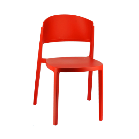 Abuela - Chaise de terrasse moderne empilable en technopolymère