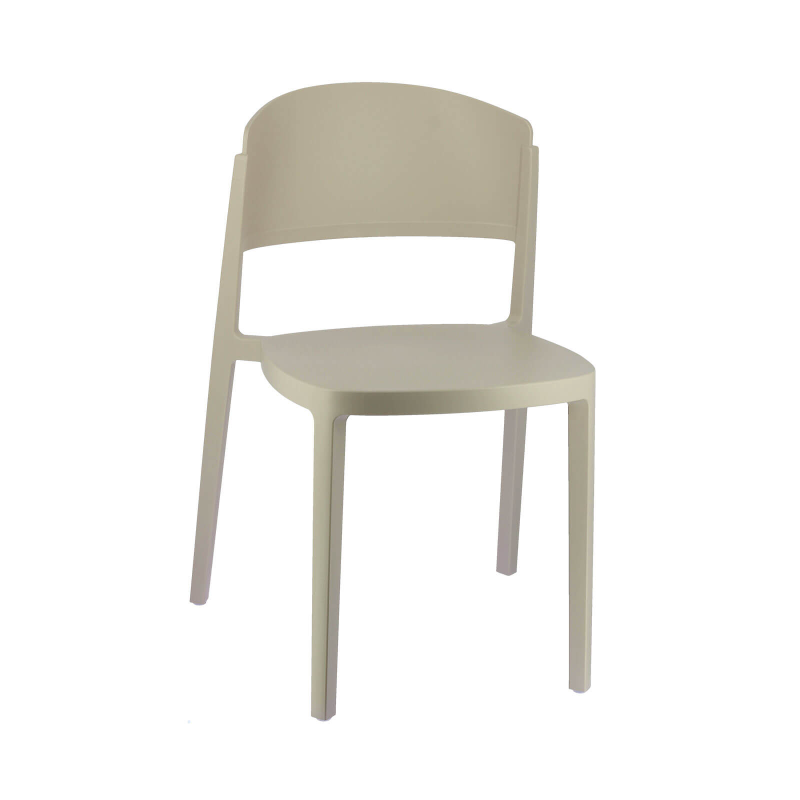 Abuela - Chaise de terrasse moderne empilable en technopolymère