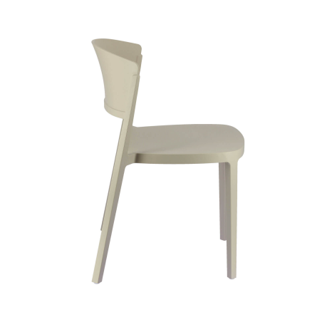Abuela - Chaise moderne empilable en technopolymère