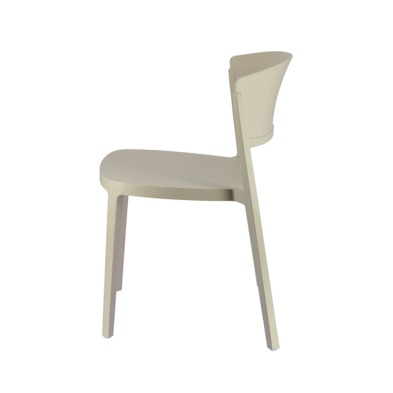 Abuela - Chaise moderne empilable en technopolymère