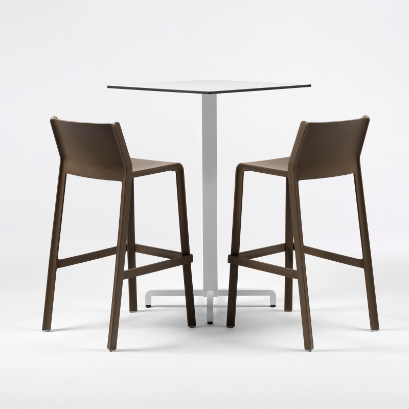 Trill stool - Tabouret de bar moderne empilable en polypropylène
