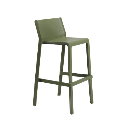 Trill stool - Tabouret de bar moderne empilable en polypropylène