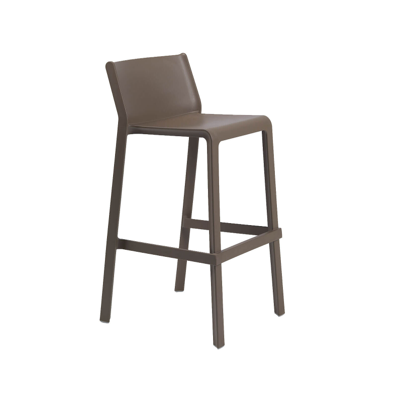 Trill stool - Tabouret de bar moderne empilable en polypropylène