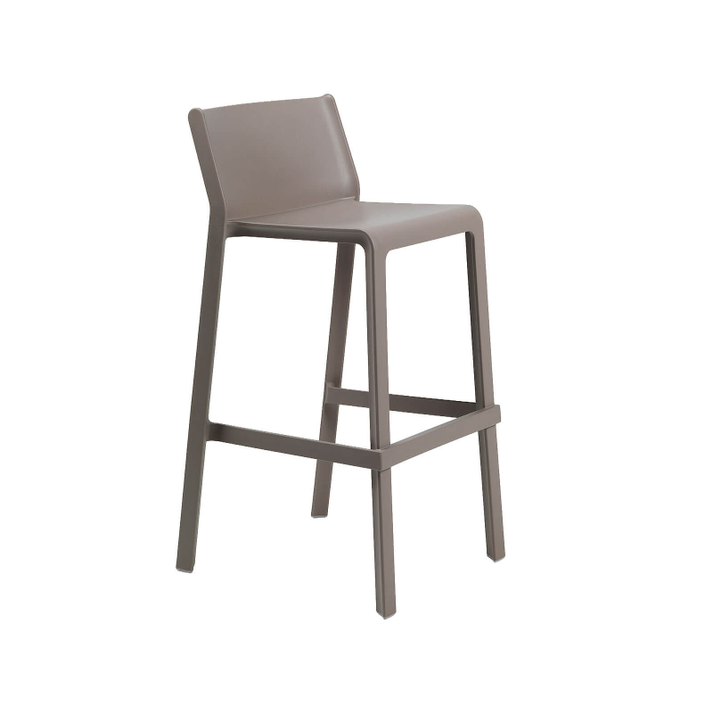Trill stool - Tabouret de bar moderne empilable en polypropylène