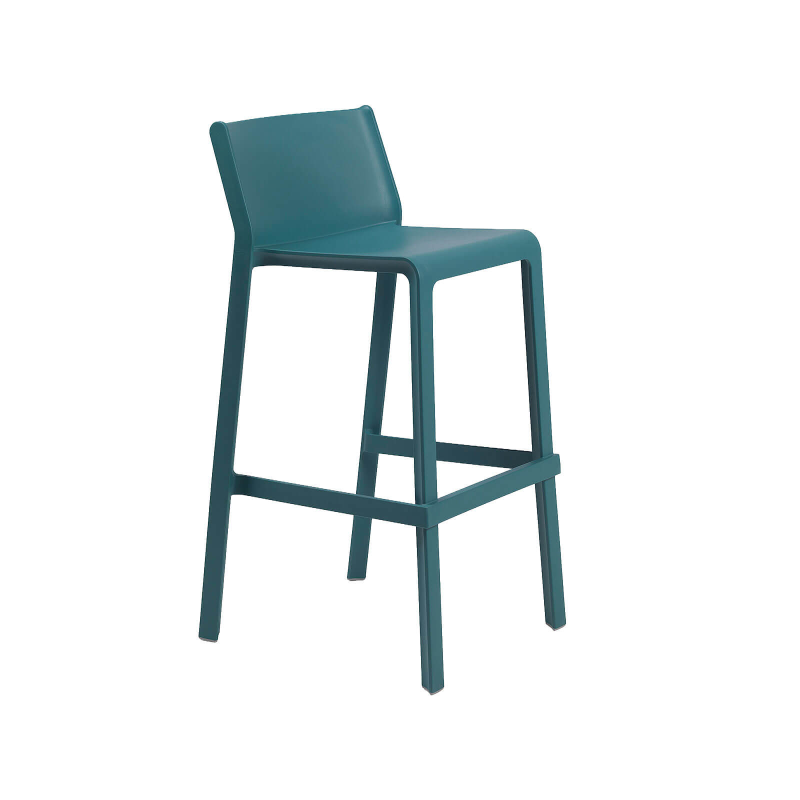 Trill stool - Tabouret de bar de jardin empilable en polypropylène