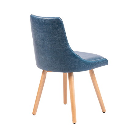 Lars - Chaise confortable avec pieds en bois