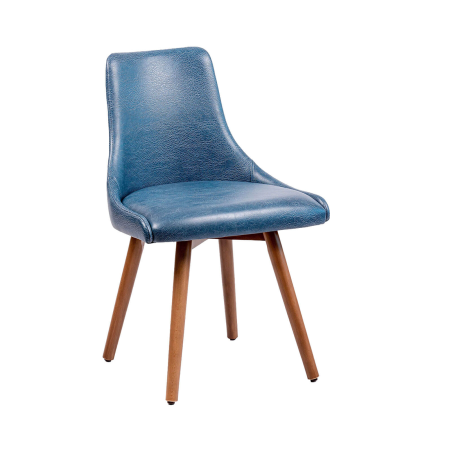 Lars - Chaise confortable avec pieds en bois